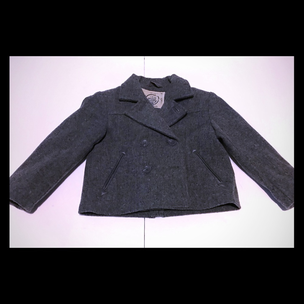 EUC Heach Dolls Grey Wool Coat 2T